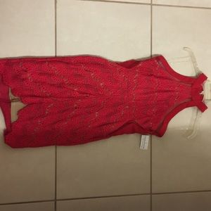 Lace Halter red dress